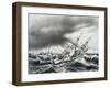 Storm Near Island Powell, Now Netherl, January 27, 1838-Jules Dumont D'Urville-Framed Giclee Print