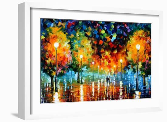 Storm Of Happiness-Leonid Afremov-Framed Premium Giclee Print