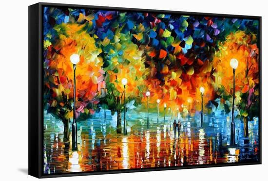 Storm Of Happiness-Leonid Afremov-Framed Stretched Canvas