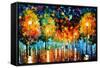 Storm Of Happiness-Leonid Afremov-Framed Stretched Canvas