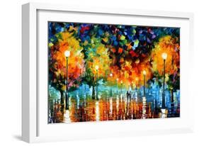 Storm Of Happiness-Leonid Afremov-Framed Art Print