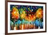 Storm Of Happiness-Leonid Afremov-Framed Art Print