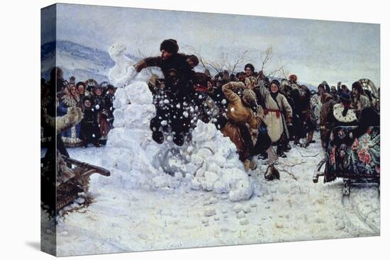 Storm of Snow Fortress, 1891-Vasili Ivanovich Surikov-Stretched Canvas