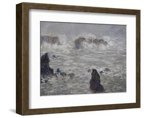 Storm off Belle-Ile-Claude Monet-Framed Giclee Print