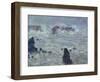 Storm, off the Coast of Belle-Ile, 1886-Claude Monet-Framed Giclee Print