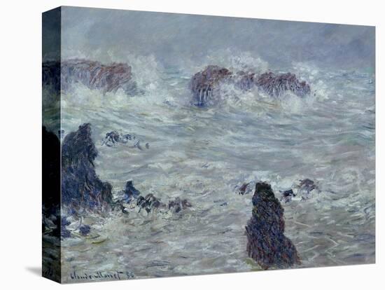 Storm, off the Coast of Belle-Ile, 1886-Claude Monet-Stretched Canvas