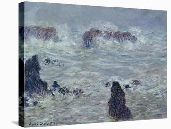 Storm, off the Coast of Belle-Ile, 1886-Claude Monet-Stretched Canvas