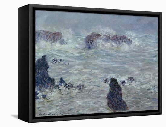 Storm, off the Coast of Belle-Ile, 1886-Claude Monet-Framed Stretched Canvas