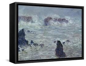 Storm, off the Coast of Belle-Ile, 1886-Claude Monet-Framed Stretched Canvas