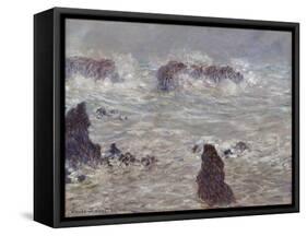 Storm, Off the Coast of Belle-Ile, 1886-Claude Monet-Framed Stretched Canvas