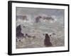 Storm, Off the Coast of Belle-Ile, 1886-Claude Monet-Framed Giclee Print