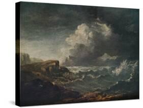 Storm on a Scottish Loch, 19th century, (1917)-John Thomson-Stretched Canvas