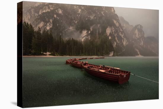 Storm on Braies-Marco Tagliarino-Stretched Canvas