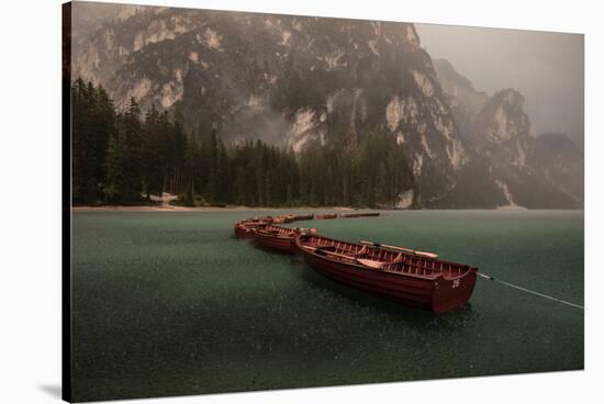 Storm on Braies-Marco Tagliarino-Stretched Canvas