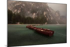 Storm on Braies-Marco Tagliarino-Mounted Photographic Print