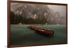 Storm on Braies-Marco Tagliarino-Framed Photographic Print