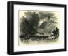 Storm on Lake Como Italy-null-Framed Giclee Print