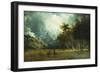 Storm on Laramie Peak-Albert Bierstadt-Framed Giclee Print