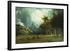 Storm on Laramie Peak-Albert Bierstadt-Framed Giclee Print