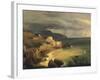 Storm on the Amalfi Coast and Gulf of Naples-Giacinto Gigante-Framed Giclee Print