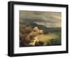 Storm on the Amalfi Coast and Gulf of Naples-Giacinto Gigante-Framed Giclee Print