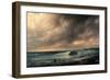 Storm on the Beach of Scheveningen-Canella Giuseppe-Framed Giclee Print