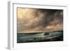 Storm on the Beach of Scheveningen-Canella Giuseppe-Framed Giclee Print