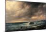 Storm on the Beach of Scheveningen-Canella Giuseppe-Mounted Giclee Print