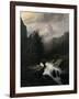 Storm on the Cervin Mountain, 19th Century-Gustave Dor?-Framed Giclee Print