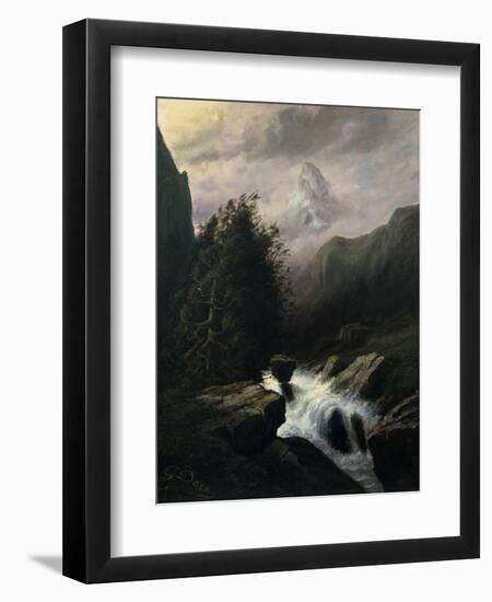 Storm on the Cervin Mountain, 19th Century-Gustave Dor?-Framed Giclee Print