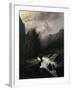 Storm on the Cervin Mountain, 19th Century-Gustave Dor?-Framed Giclee Print