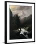 Storm on the Cervin Mountain, 19th Century-Gustave Dor?-Framed Giclee Print