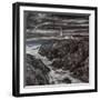 Storm on the Rocks-Margo Starkey-Framed Giclee Print