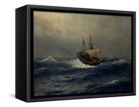 Storm on the Sea, 1887-Lev Felixovich Lagorio-Framed Stretched Canvas