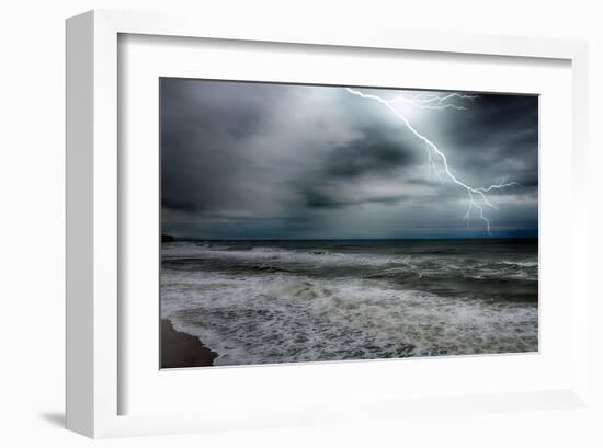 Storm on the Sea-null-Framed Art Print