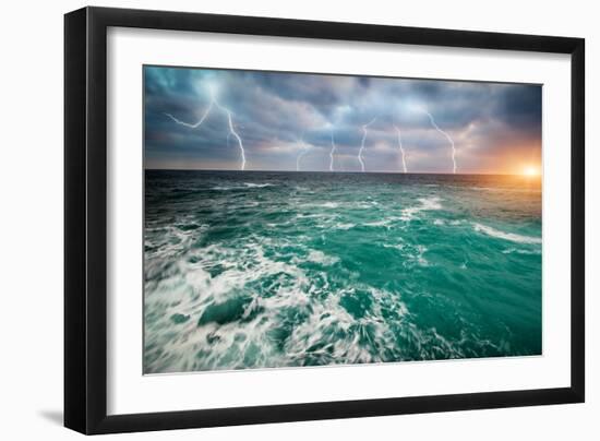 Storm on the Sea-Kashak-Framed Photographic Print