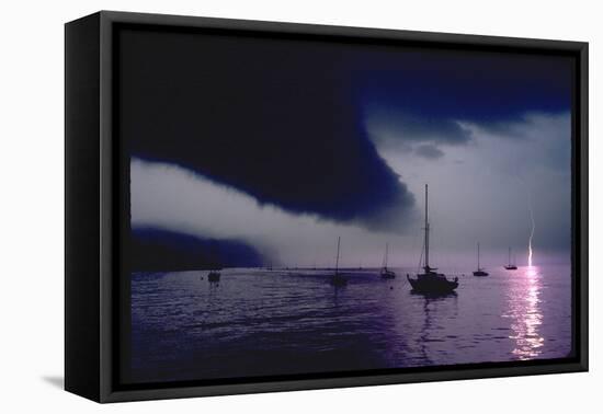 Storm over Hook Mountain-Robert Goldwitz-Framed Stretched Canvas