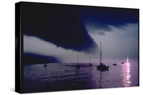 Storm over Hook Mountain-Robert Goldwitz-Stretched Canvas