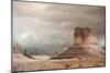 Storm over Monument Valley AZ-null-Mounted Art Print