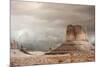 Storm over Monument Valley AZ-null-Mounted Art Print