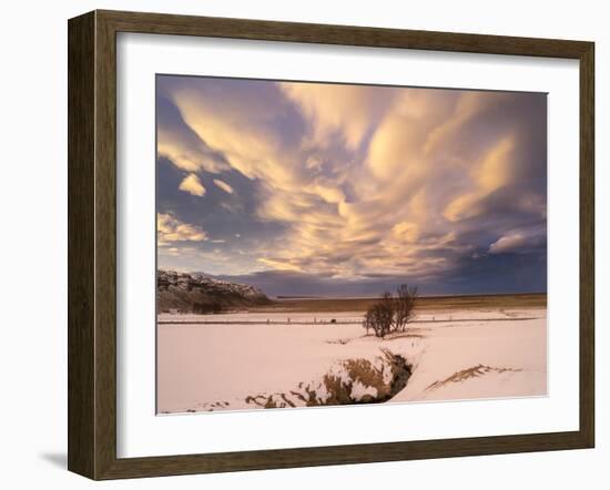 Storm over Oraefi Near Vatnajokull NP During Winter-Martin Zwick-Framed Premium Photographic Print