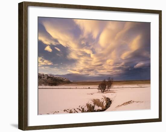 Storm over Oraefi Near Vatnajokull NP During Winter-Martin Zwick-Framed Photographic Print