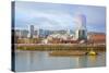 Storm over Portland and Willamette River, Portland, Oregon.-Craig Tuttle-Stretched Canvas