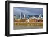 Storm over Portland and Willamette River, Portland, Oregon.-Craig Tuttle-Framed Photographic Print