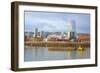 Storm over Portland and Willamette River, Portland, Oregon.-Craig Tuttle-Framed Photographic Print