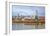 Storm over Portland and Willamette River, Portland, Oregon.-Craig Tuttle-Framed Photographic Print