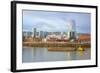 Storm over Portland and Willamette River, Portland, Oregon.-Craig Tuttle-Framed Photographic Print