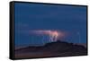 Storm Over Shiprock Dike New Mexico-Steve Gadomski-Framed Stretched Canvas