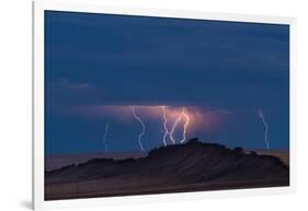 Storm Over Shiprock Dike New Mexico-Steve Gadomski-Framed Photographic Print