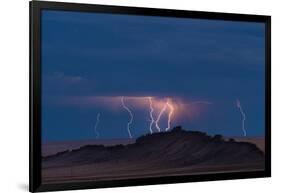 Storm Over Shiprock Dike New Mexico-Steve Gadomski-Framed Photographic Print